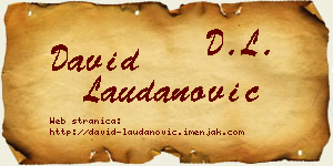 David Laudanović vizit kartica
